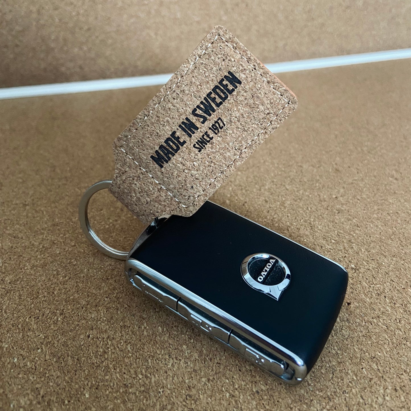 Keyring Made in Sweden (cork)